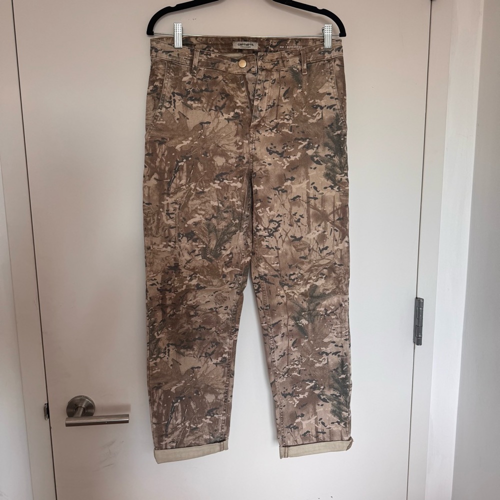 @MECHE718 ONLY Carhartt WIP Brown Camouflage Pierce Pants